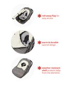 STROLL & GO Car Seat Cover - Grey Feather, image 3 of 10 slides
