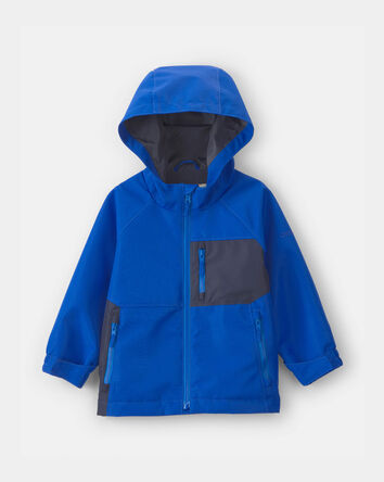 Baby Boy Midweight Fleece Lined Jacket- Blue, 
