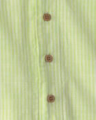 B&eacute;b&eacute; gar&ccedil;on - Ensemble 2 pi&egrave;ces haut et short - Vert, image 2 sur 2 diapositives