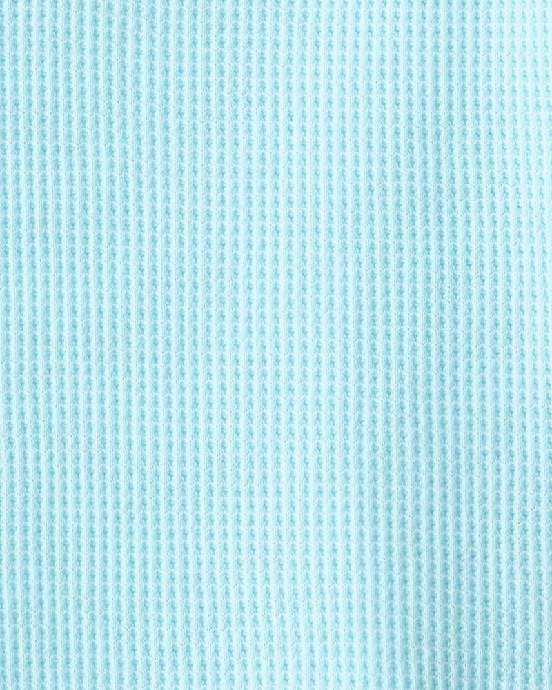 Baby Boy Long-Sleeve Henley Tee - Blue, image 2 of 3 slides