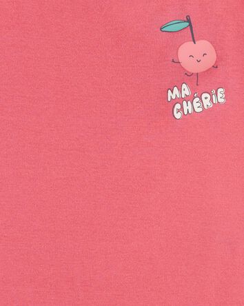 Kid 4-Piece Cherry Cotton Pyjamas, 