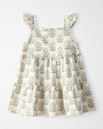 Bébé Robe en coton biologique à motifs de fleurs, 