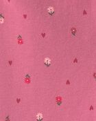 Toute-petite fille - Legging extensible en coton &agrave; motif floral - Rose, image 3 sur 3 diapositives