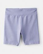Girls Knit Bike Shorts - Blue, image 1 of 4 slides