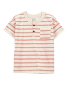 Toddler Striped Slub Jersey Henley, image 1 of 3 slides