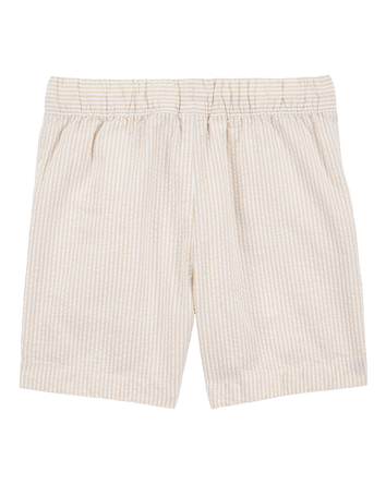 Kid Pull-On Drawstring Shorts - Khaki, 