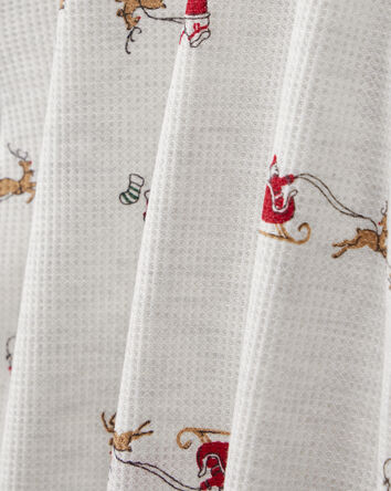 Toddler Christmas Santa Reindeer Print PurelySoft Snug Fit 2-Piece pyjamas, 