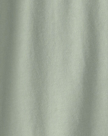 Jeune - T-shirt henley uni - Vert, 