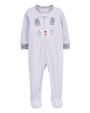 Baby 1-Piece Bunny Fleece Footie Pyjamas, 