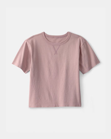 Gar&ccedil;ons - T-shirt &agrave; manches courtes - Mauve, 