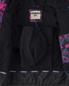 Girls 2 Piece  Floral Puffer Snowsuit- Black, image 5 of 13 slides