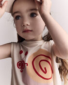 Tout-petit fille - D&eacute;bardeur &agrave; taille &eacute;lastique, escargot - Cr&egrave;me, image 4 sur 6 diapositives
