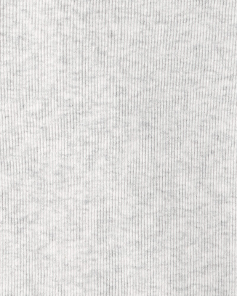 Girls Rib Top - Grey, image 2 of 3 slides