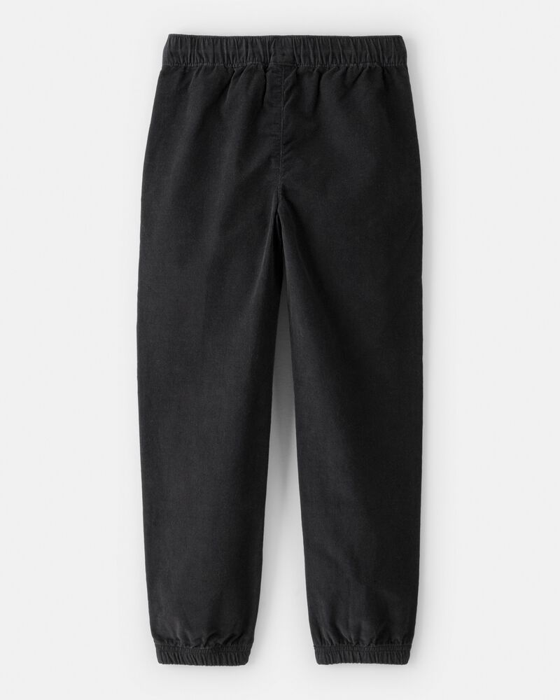 Boys Corduroy Joggers - Black, image 2 of 4 slides