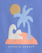 Baby 'Sunshine Chaser' Sleeveless Romper - Blue, image 2 of 3 slides