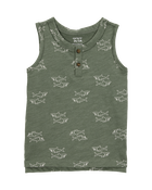 Toddler Shark Sleeveless Slub Jersey Tank, image 1 of 3 slides