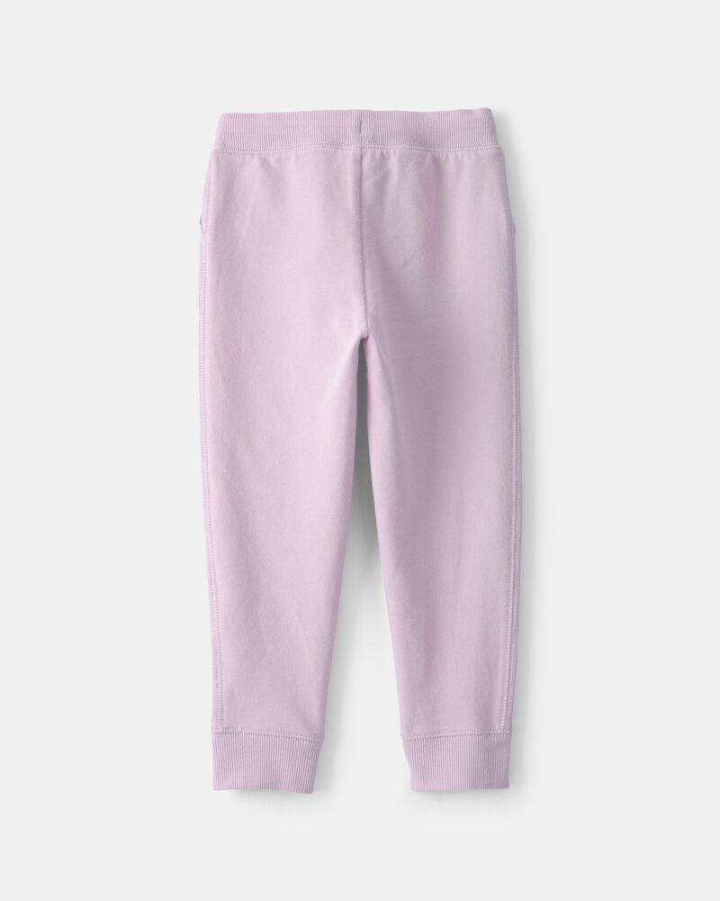 Tout-petit fille - Pantalon de jogging en tricot avec cordon de serrage - Mauve, image 2 sur 3 diapositives