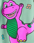 Tout-petit gar&ccedil;on - T-shirt &agrave; manches courtes imprim&eacute; Barney - Vert, image 2 sur 2 diapositives