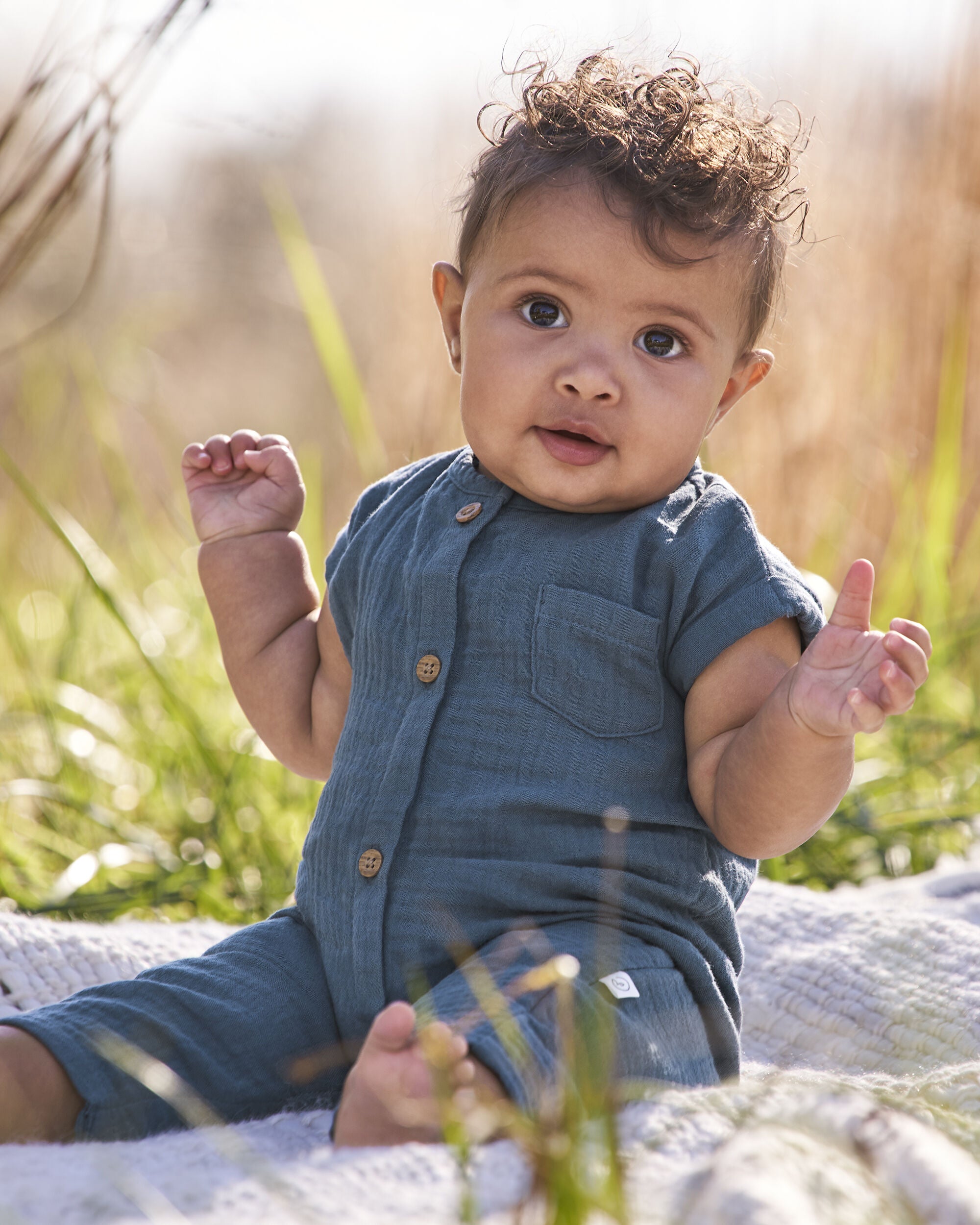 Gauze baby romper clearance