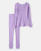 Toddler Girl PurelySoft Long-Sleeve 2-Piece pyjamas - Purple, image 1 of 5 slides