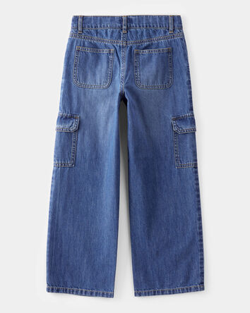 Kid Cargo Denim Jeans - Blue Wash, 