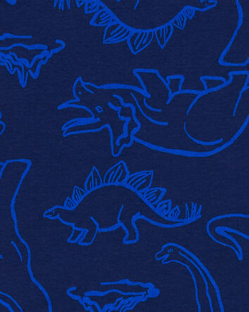 Pyjamas 4 pièces en mélange de coton à motif de dinosaure , 