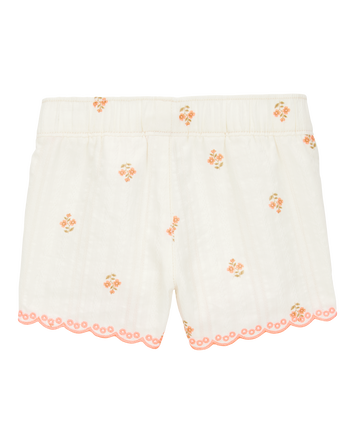 Baby Seersucker Floral Print Shorts, 
