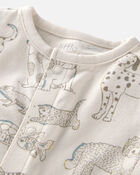 Baby 2-Pack Organic Cotton Rompers in Pet Print, image 2 of 5 slides