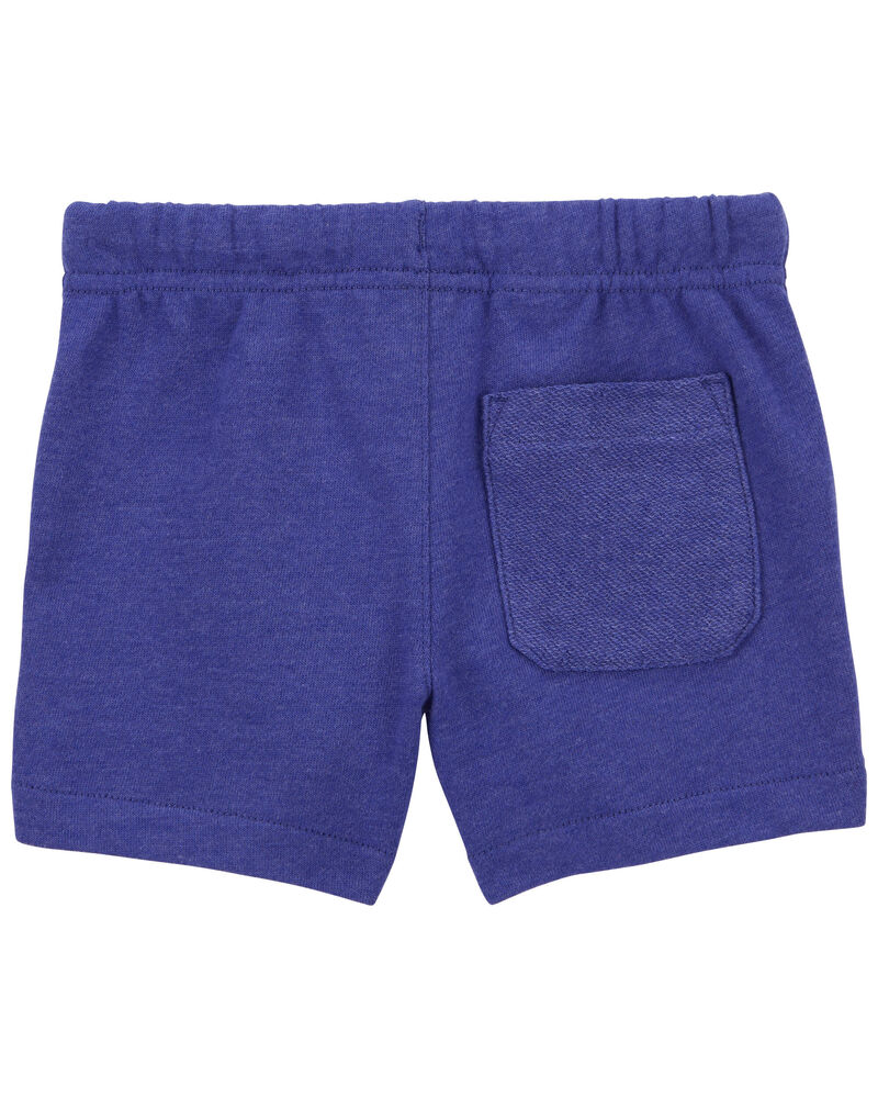 Toddler Pull-On Reverse Pockets French Terry Shorts, image 2 of 3 slides