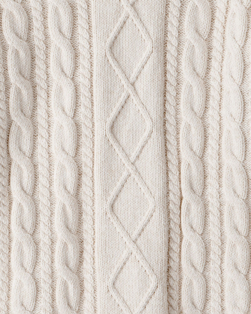Jeune - Chandail en tricot torsad&eacute; en coton biologique, image 3 sur 3 diapositives