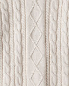 Jeune - Chandail en tricot torsad&eacute; en coton biologique, image 3 sur 3 diapositives