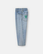Toddler Boy Clover St. Patrick's Day Baggy Jeans - Light Wash, image 3 of 6 slides