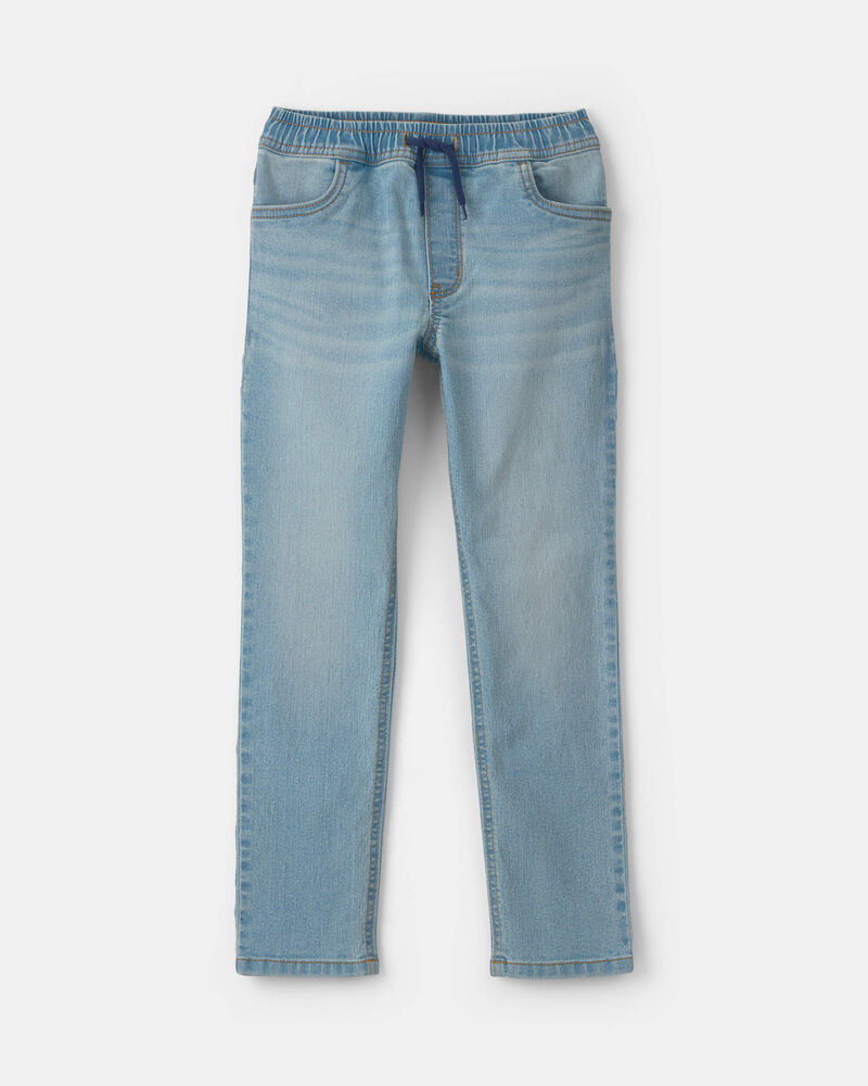 Boys Denim Straight Jeans - Light Wash, image 1 of 5 slides