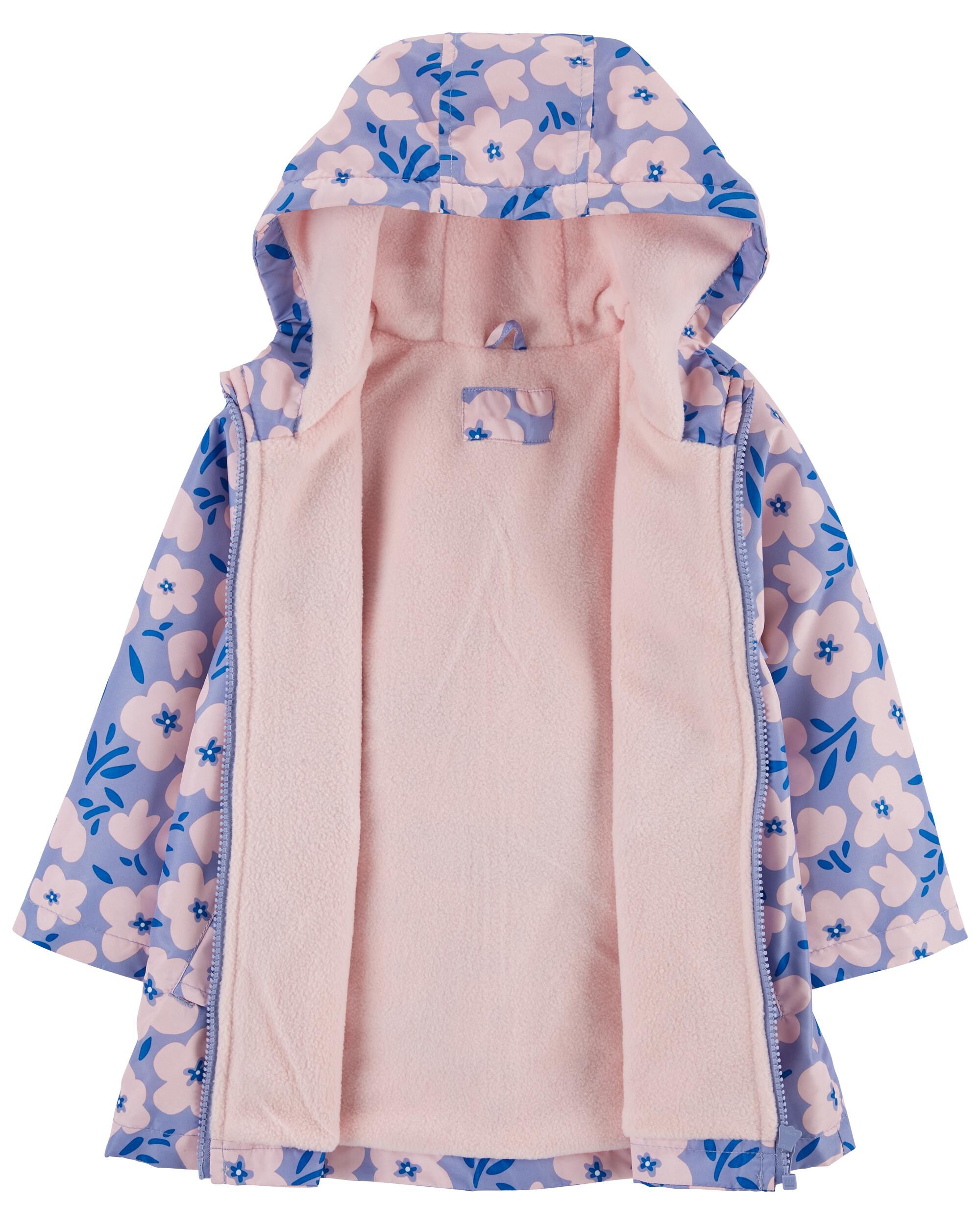 Flower Print Rain Jacket