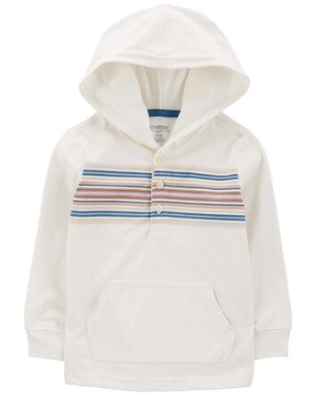 Striped Hooded Henley, 