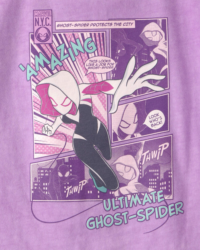 Toddler Girl Ghost-Spider Graphic Tee - Purple, image 4 of 4 slides