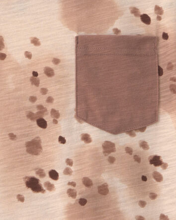 Boys Animal Print T-Shirt - Brown/Cream, 