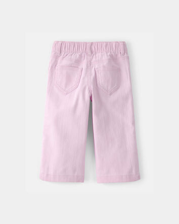 Baby Girl Drawstring Wide-Leg Pants - Pink, 
