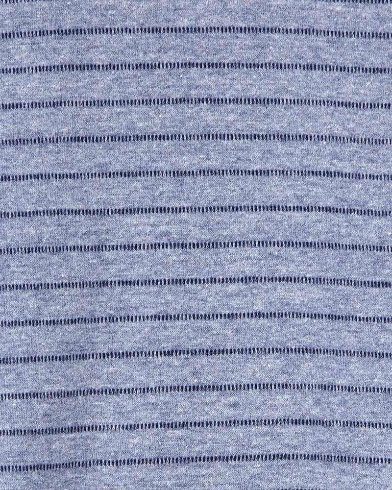 Bébé Cache-couche rayé à manches courtes - Bleu marine, image 2 sur 3 diapositives