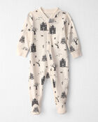 Baby Organic Cotton Sleeper in Spooky Village, image 1 of 5 slides