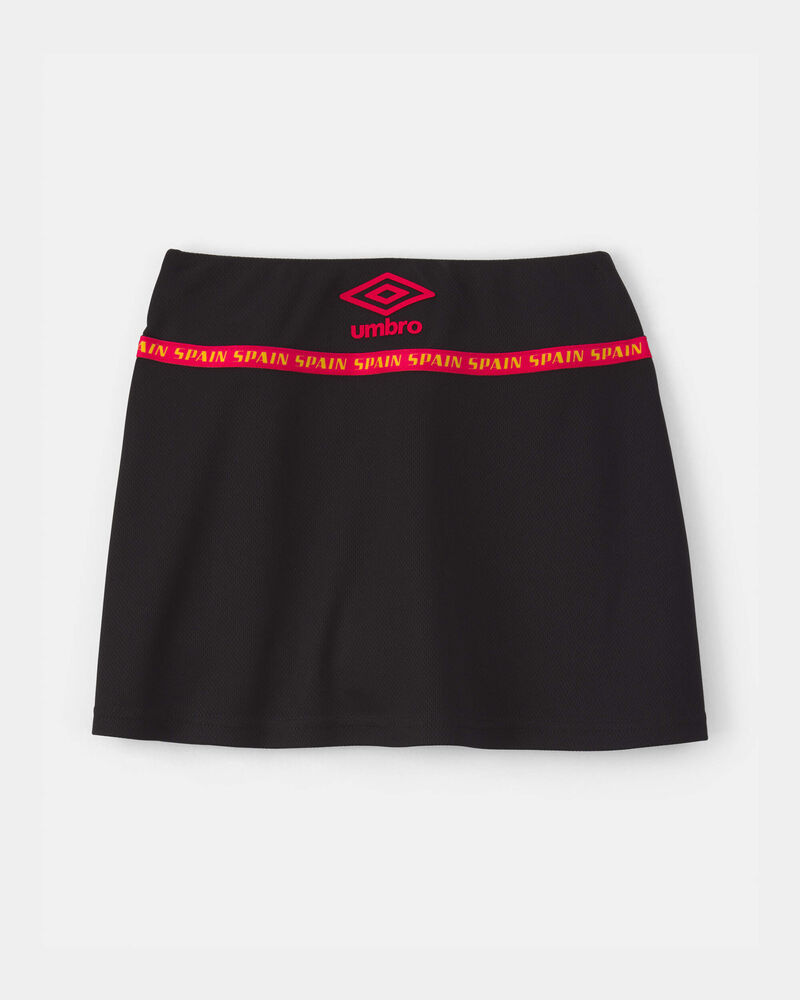 Girls Umbro Spain Active Skort - Black, image 4 of 7 slides