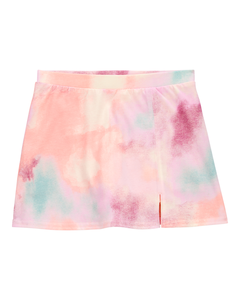 Kid Tie-Dye Pull-On Golf Skort - Pink/Blue, image 1 of 4 slides