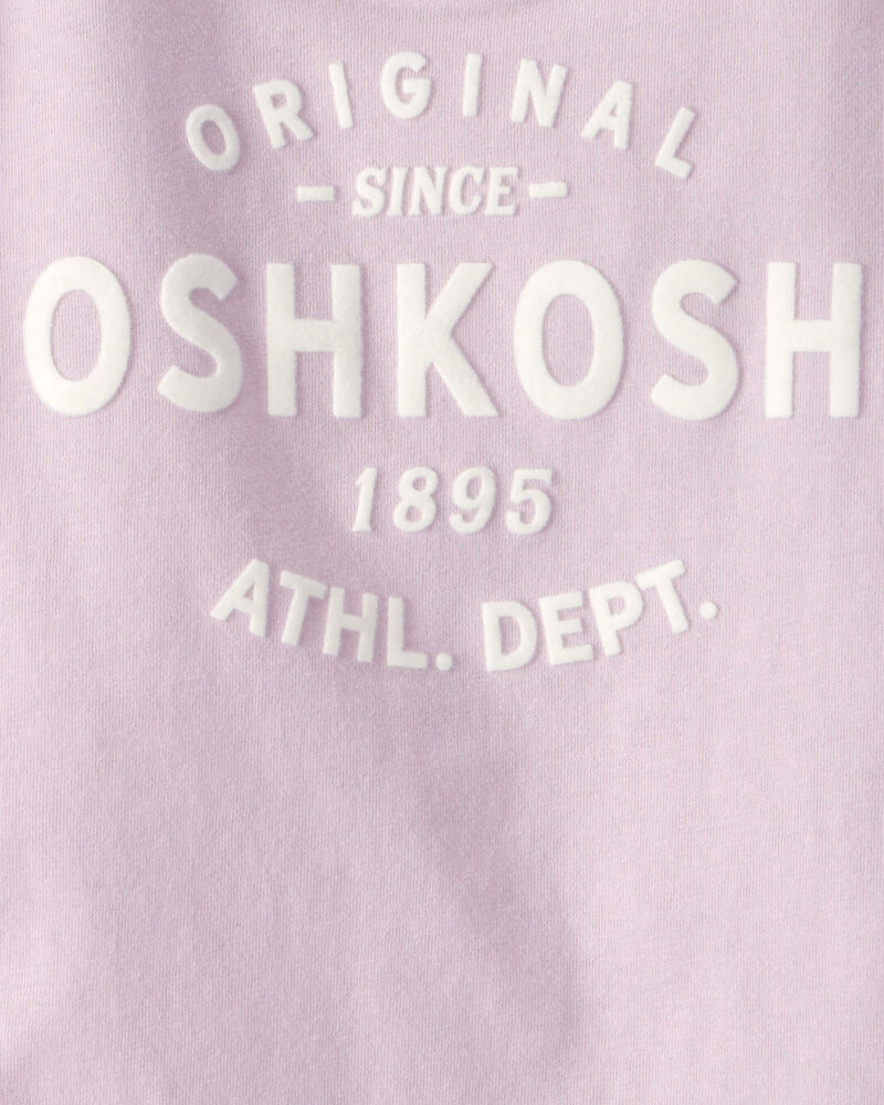 Tout-petit fille - T-shirt &agrave; manches courtes &agrave; imprim&eacute; logo OskKosh - Mauve, image 3 sur 3 diapositives