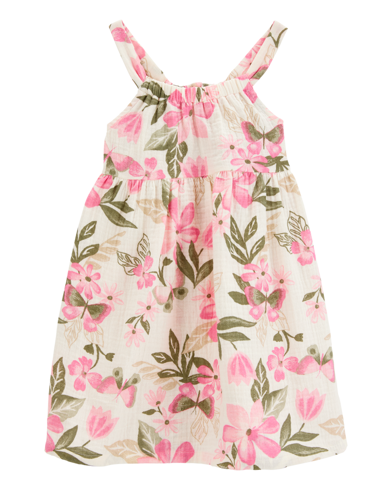 Toddler Floral Sleeveless Dress - Floral, image 1 of 4 slides