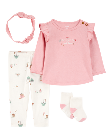 Bébé Ensemble 4 pièces à motifs d’étable , 