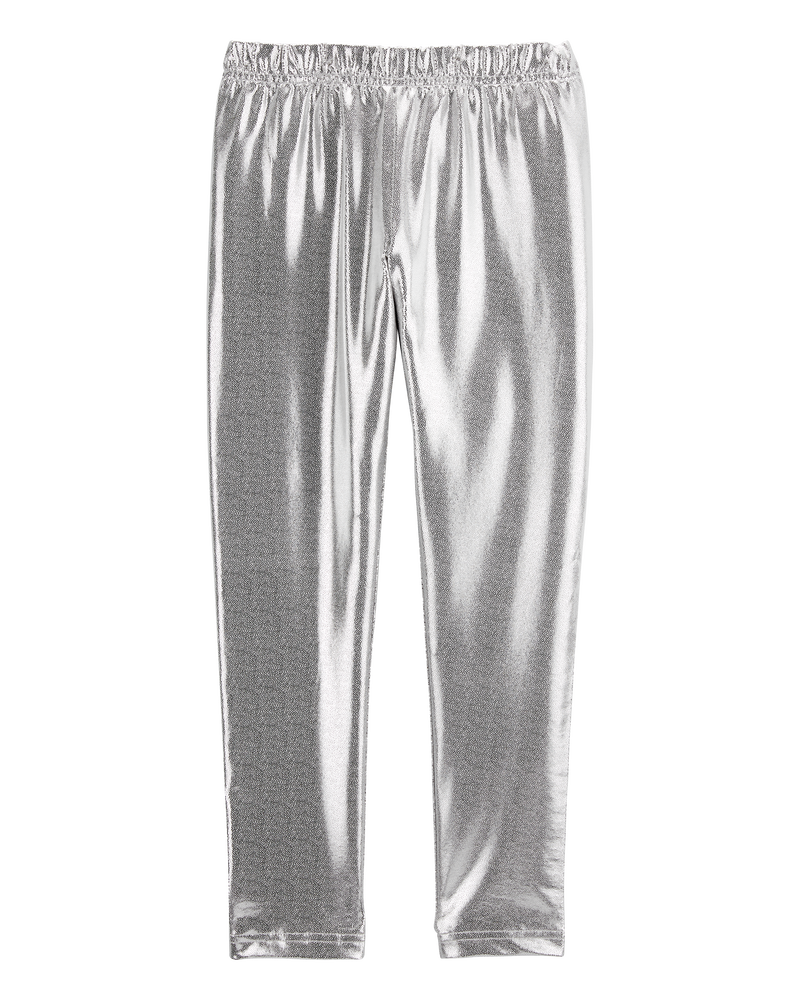Kids metallic leggings sales