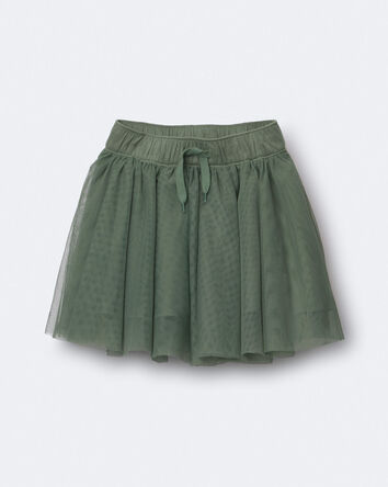 Toddler Girl Avenue Twirl&trade; Mini Skirt with Tulle - Olive, 