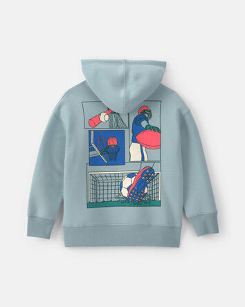 Boys 'Epic Style' Fleece Hoodie - Aqua, 