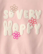 Toddler Girl 2-Piece Easter 'So Very Hoppy' French Terry Top & Skort Set - Pink, image 5 of 6 slides