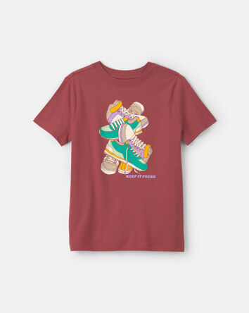 Boys Sneaker Graphic Tee - Red, 